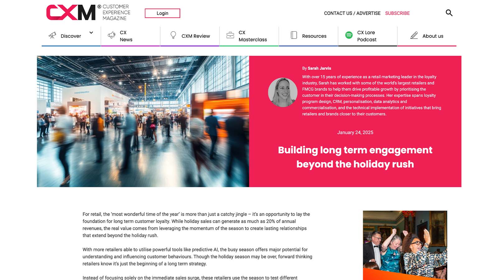 Building long term engagement beyond the holiday rush