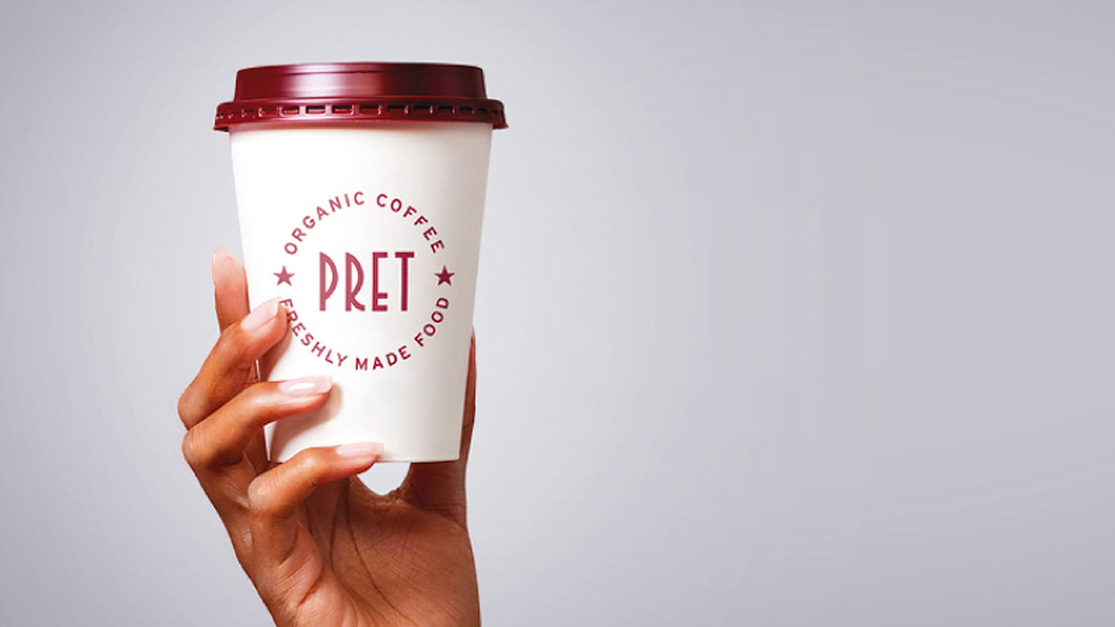 Pret coffee cup