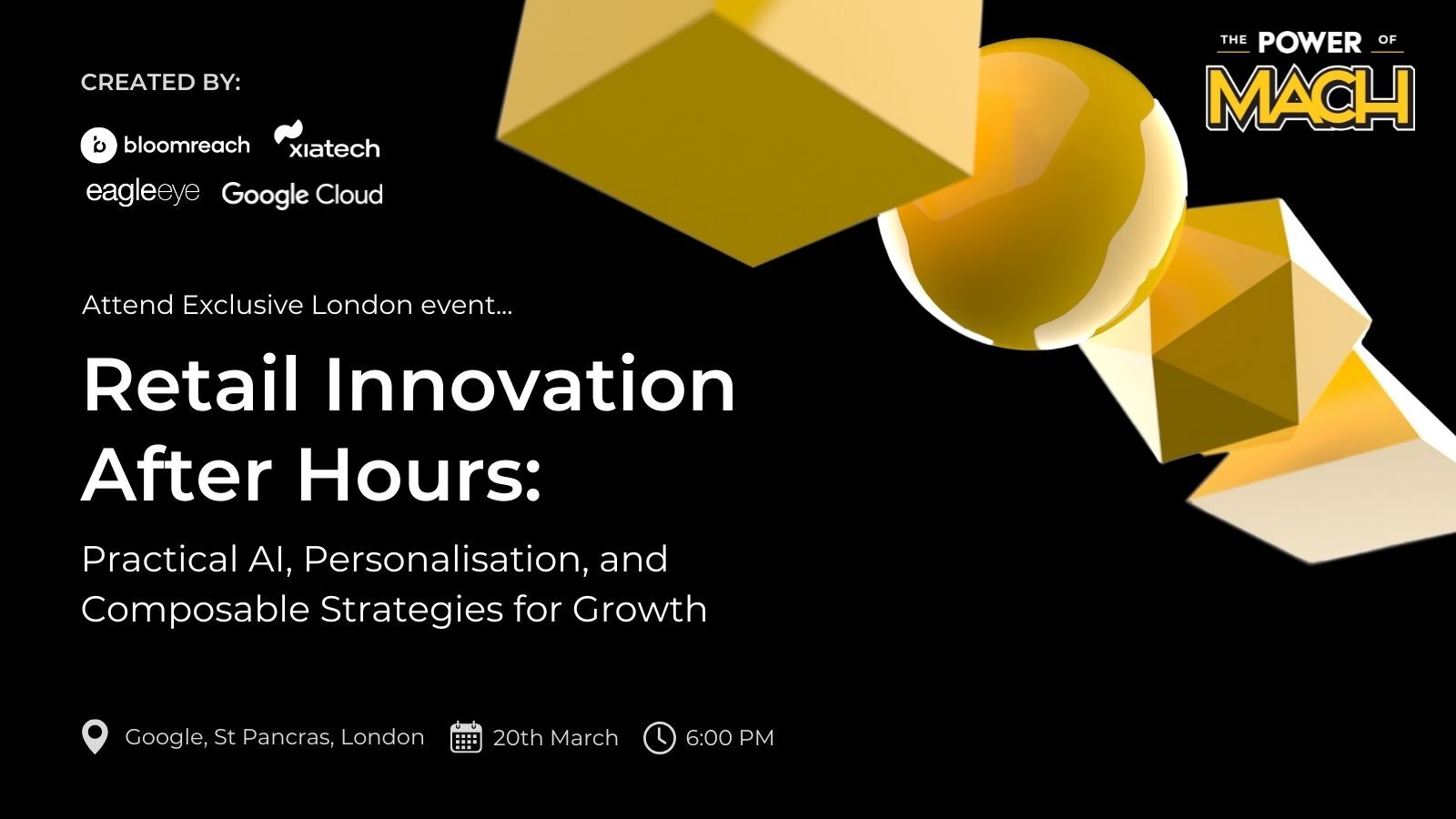 Retail Innovation After Hours event on AI and personalisation at Google St Pancras