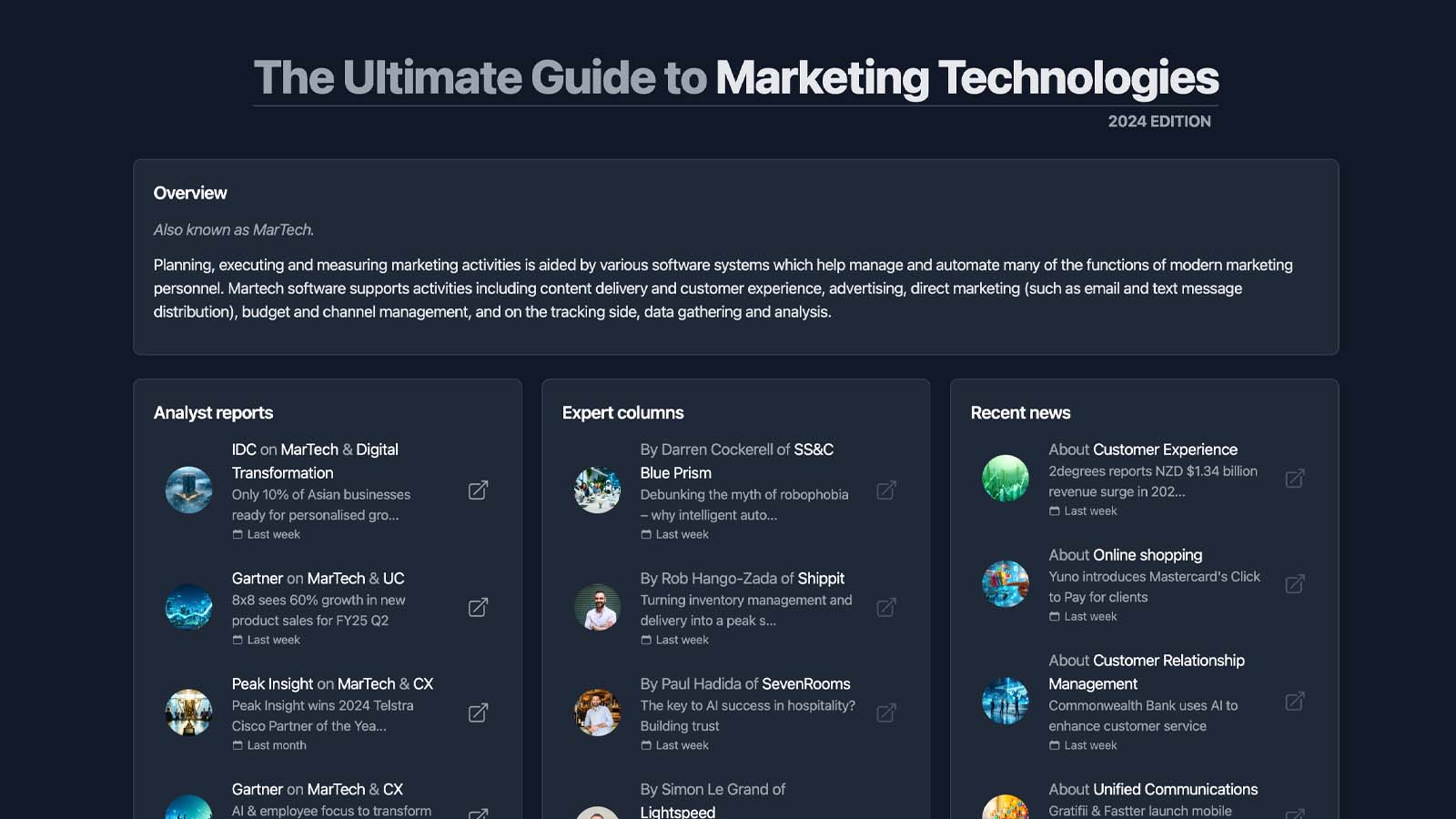 The Ultimate Guide to Marketing Technologies