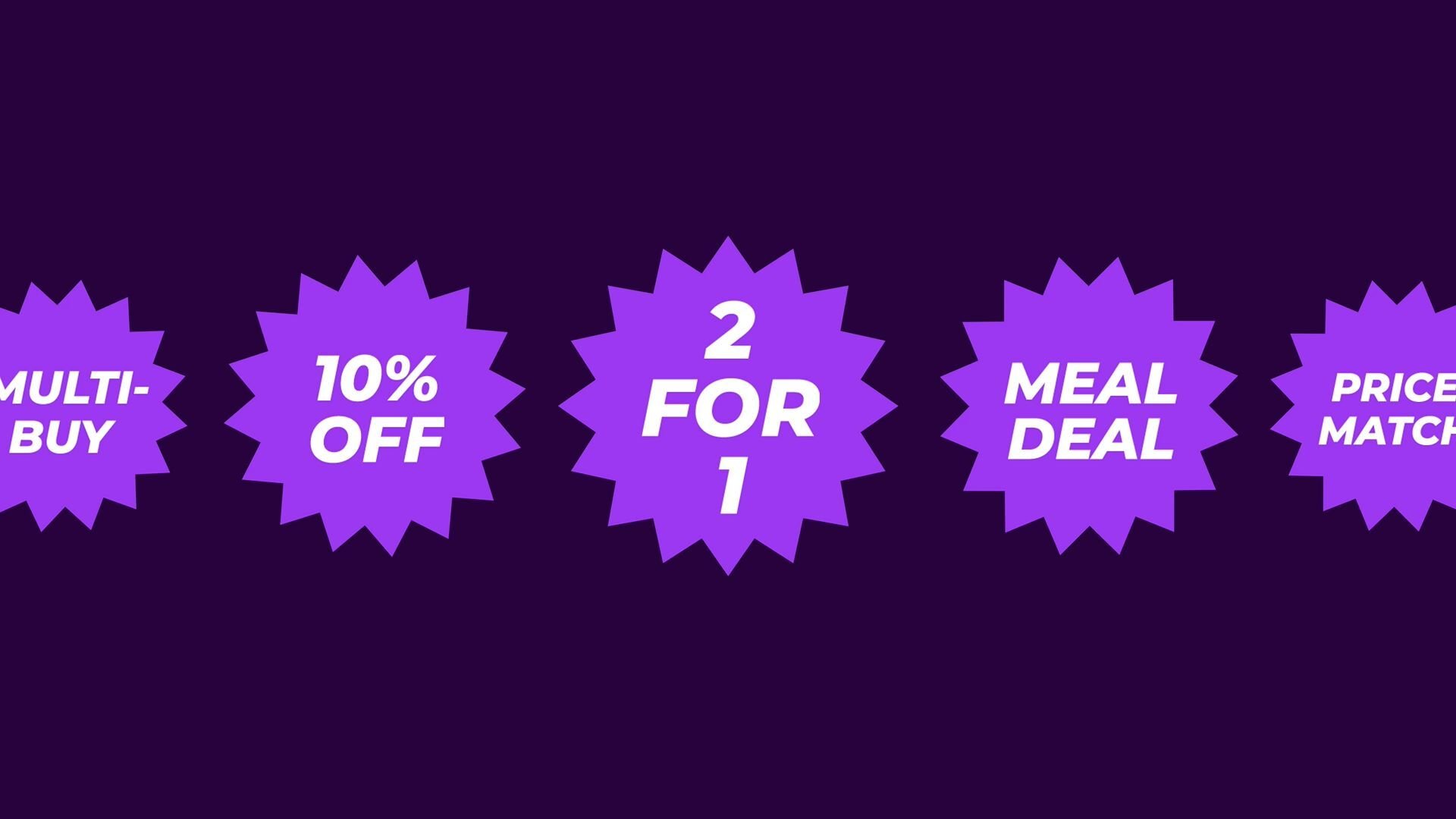 Smart Checkout displaying available promotions including multi-buy, 10% off, two-for-one, meal deal, and price match offers.