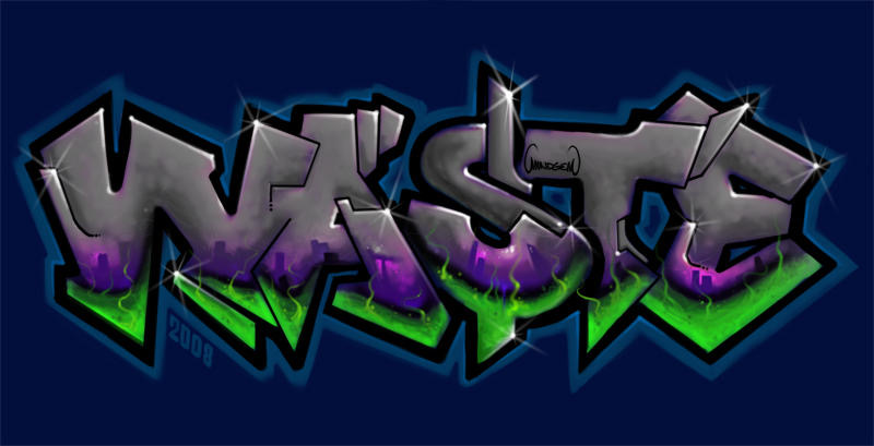 waste graffiti art